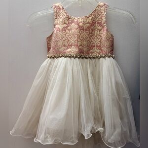 American Princess Pink and Cream Formal Dress